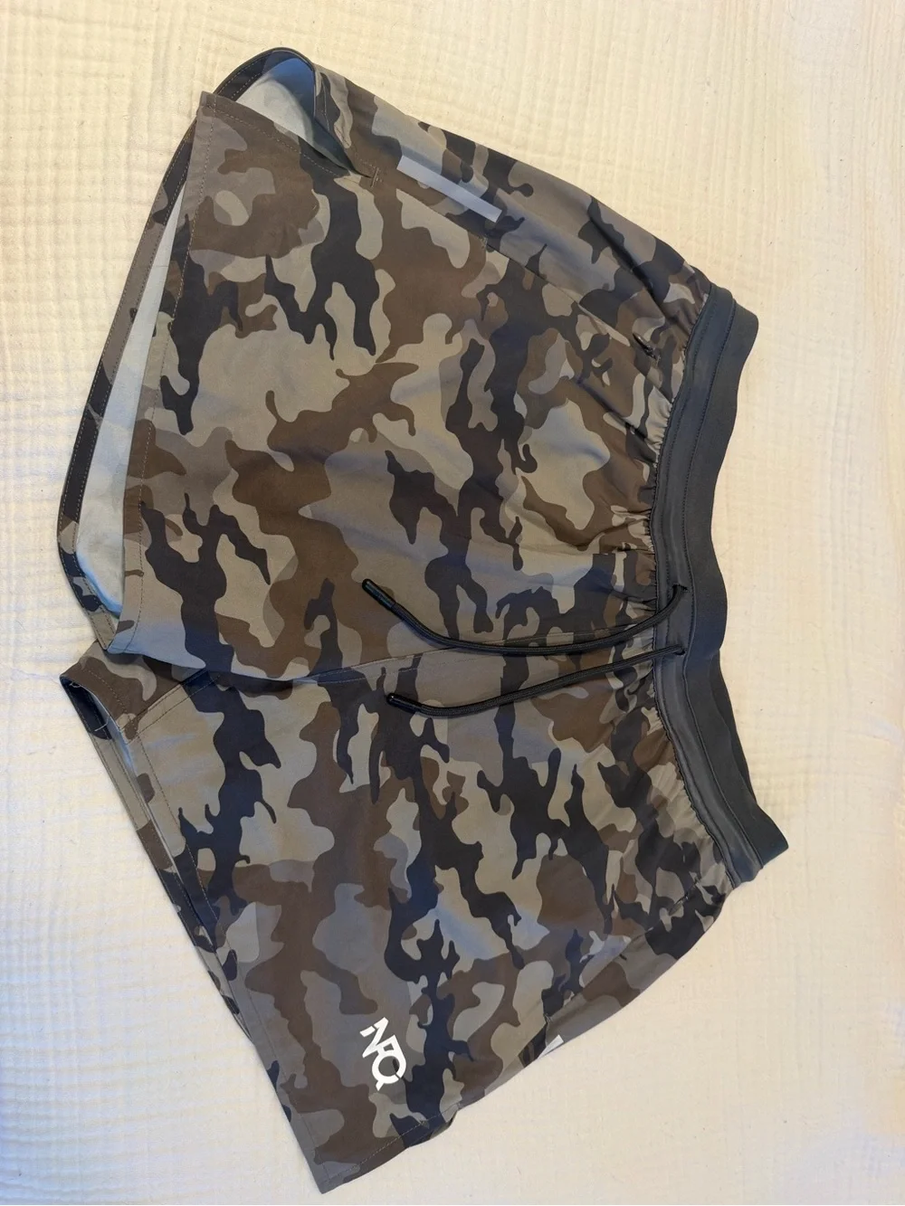 Men's Camo Swim Trunks in Black & Brown - ON